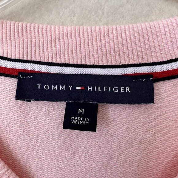 Tommy Hilfiger Metallic Dotted Heart Sweatshirt Dress Size Medium - Picture 8 of 10